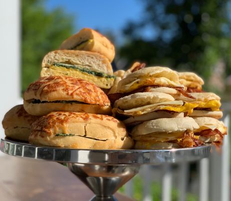 Breakfast sandwiches,