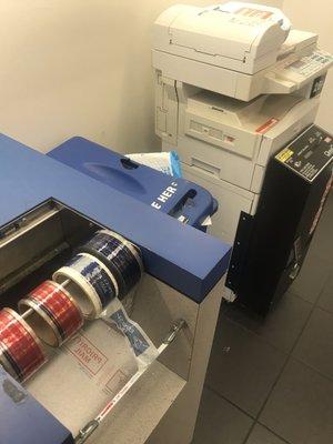 Tape, supplies, and even a copying machine