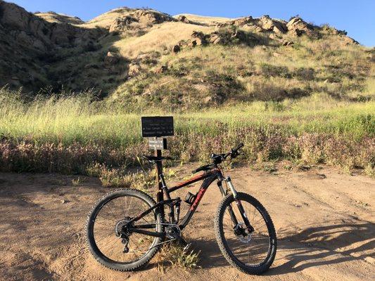 Shepards Flat.  This is part of the Chesebro traill system n Agoura.  Less than a 7 mile ride from Las Virgenes.