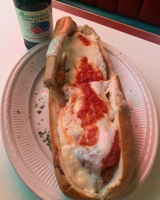 Veal Parmigiana Sandwich