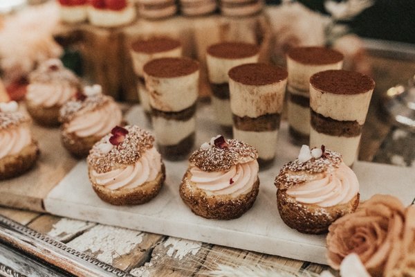 Delicious dessert bar at our wedding!