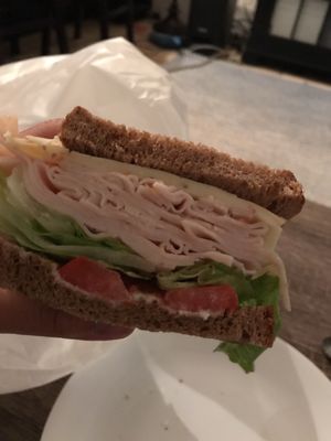 Roasted turkey sandwich