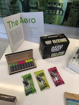 The Aero, inhale-able chocolates and flavored powders. Really cool and unique.