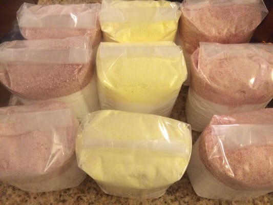 Reiki bath salt made on site and charged by Reiki Master Kim Shahab