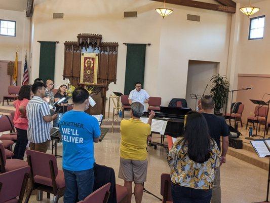 CHORAL SINGING AT GEORGE HERNANDEZ ACADEMY OF MUSIC 2021