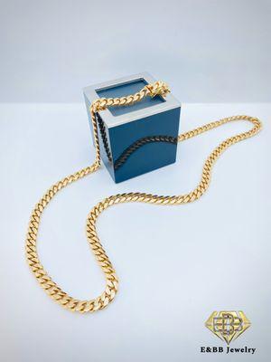 Cuban link chain solid gold 14k handmade