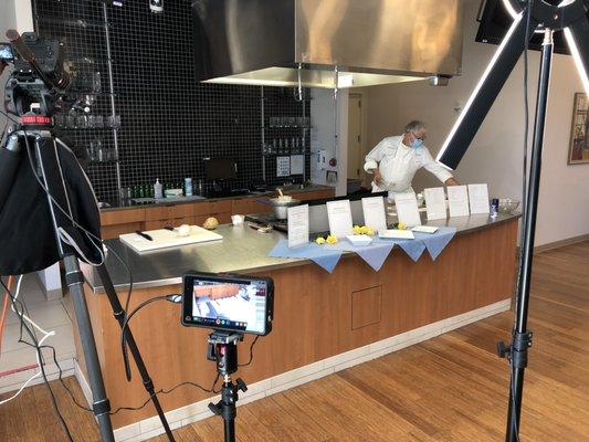 Cooking Class recorded for presenting at an awards ceremony