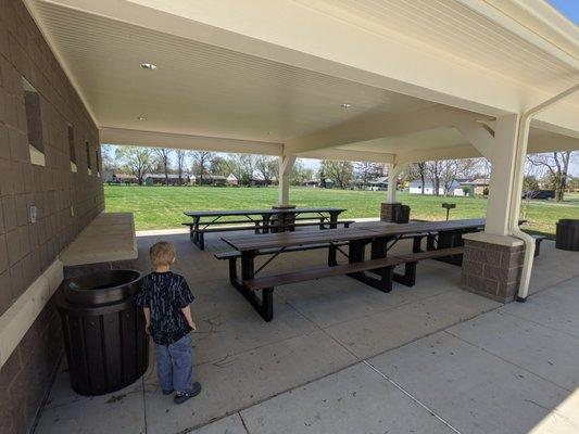 Shelter house/picnic area with charcoal grill