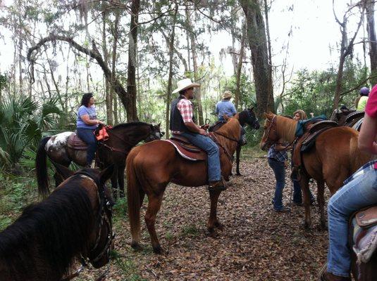 Trail riding on the Greenways trail