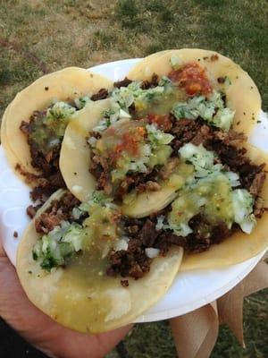 Carne Asada tacos at Strawberry Festival!