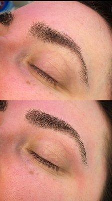 Before & After eyebrow wax