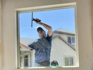 Making sure we get every window cleaned.