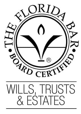 F. Gant McCloud is Board Certified by the Florida Bar in Wills, Trusts & Estates