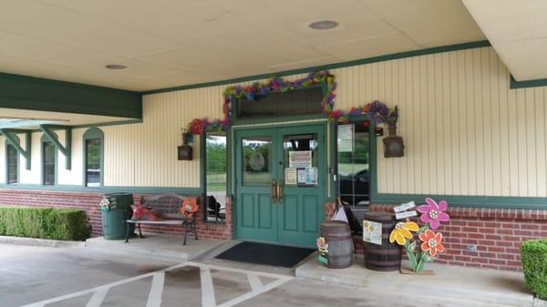 Warm inviting entryway...