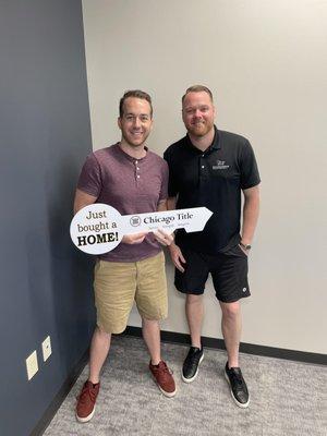 Congrats to Ryan & his first-time home buyer!