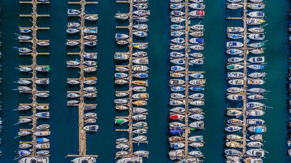 Top-down of the local Everett Marina.