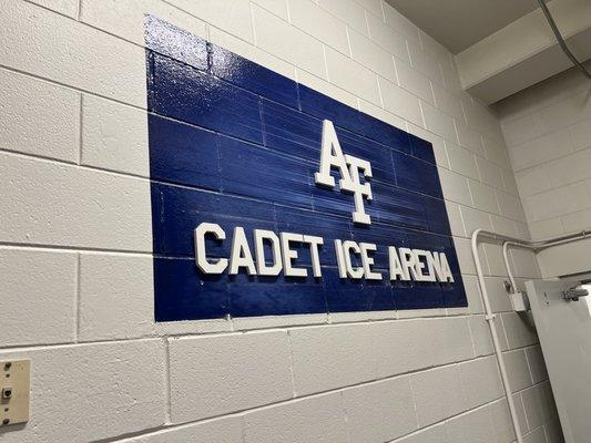 Signage on the rink level