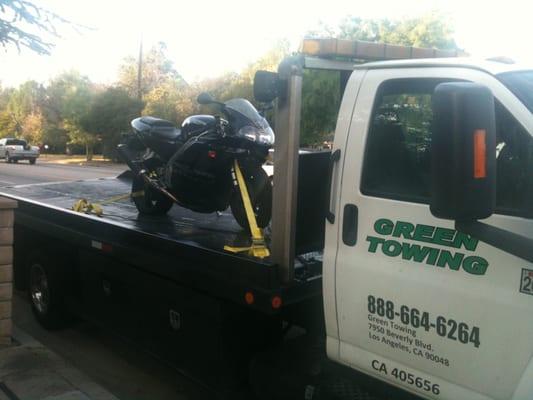 motorcycle towing