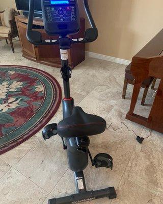 Exercise bike assembly