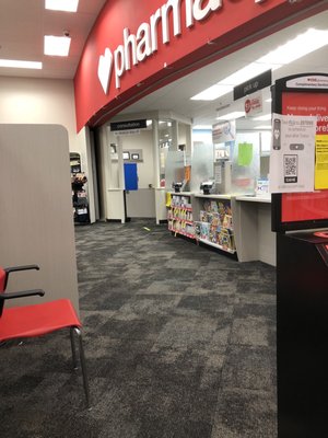 Pharmacy with flu shot area