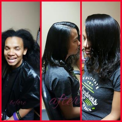 Flat iron (natural hair)