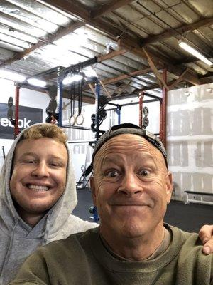 Me and my CrossFit buddy.