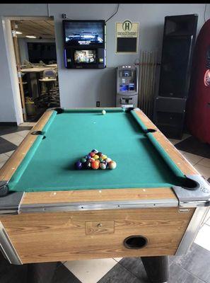 Shoot some pool in the sports bar