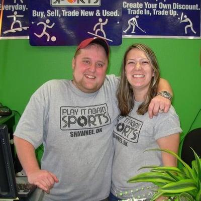 Hi ... we are Shaun and Cindy Quigley and are so excited about our first business adventure together with Play It Again Sports. 