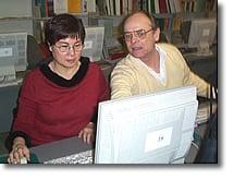 Tutor and student in the Computer Learning Center