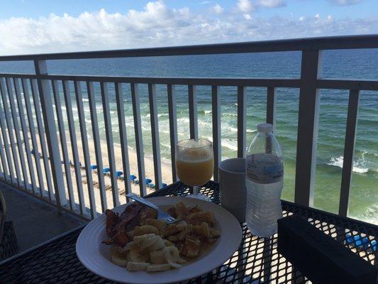 LOVED my mornings on the balcony!