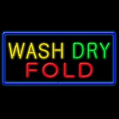 WASH DRY FOLD drop off service