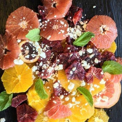 Citrus Salad with mint and feta