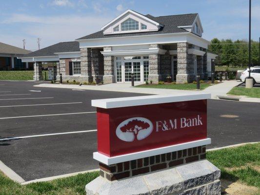 F&M Bank's Myers Corner location in Staunton Virginia.