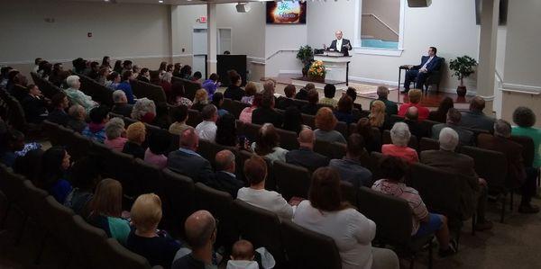 Spirit filled, exciting preaching service