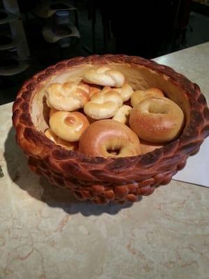 Homemade bread! Made in house. The baskets even bread!