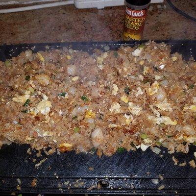 Homemade chicken fried rice