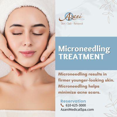 Discover the secret to flawless skin at AzaniMedicalSpa with our microneedling treatment. Unveil a radiant and youthful you! ‍



_____