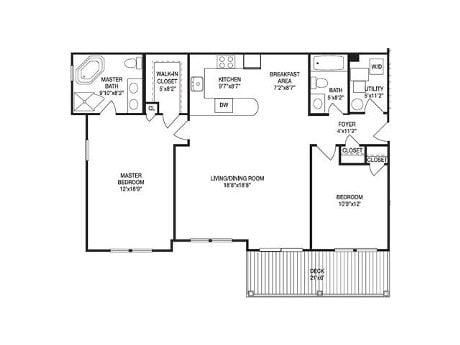 Two Bedroom Floorplan