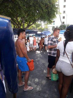 Fresh fruit, food, sugar cane, and gifts