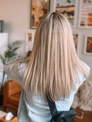 Full blonde highlights