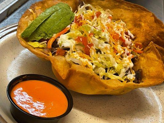 Beef or Chicken Taco Salad