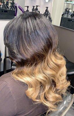 Ombre weave installation