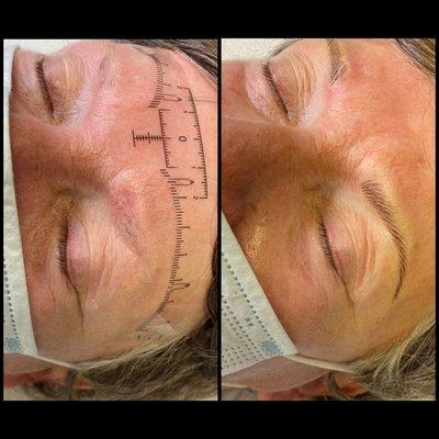 Before & After Microblading
Special pricing for a limited time 
Call for more details