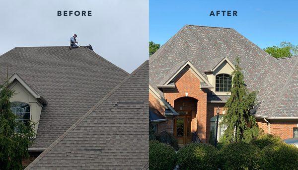 Ash Hill Drive, Before & After with Homestead Roofing & Restoration