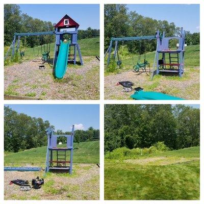 Swing Set Removal