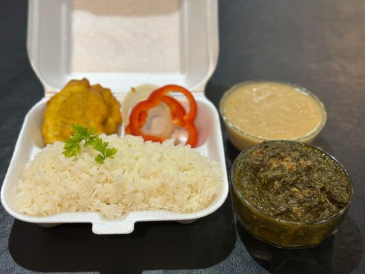 - Lalo aka sos pwa blan-Haitian Spinach with white bean sauce