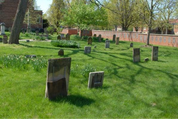 Ancient cemetery at St John's.