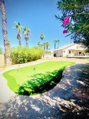 Putting green completed on 9-12-23