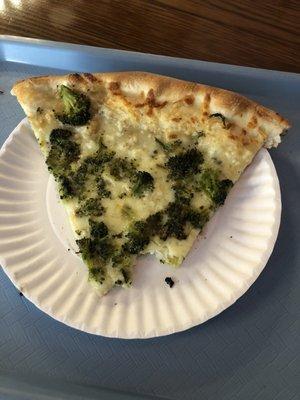 Garlic broccoli pizza $3.50