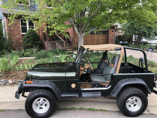 Brought it back to life, fixed rust, installed new fenders and matched the paint perfectly.